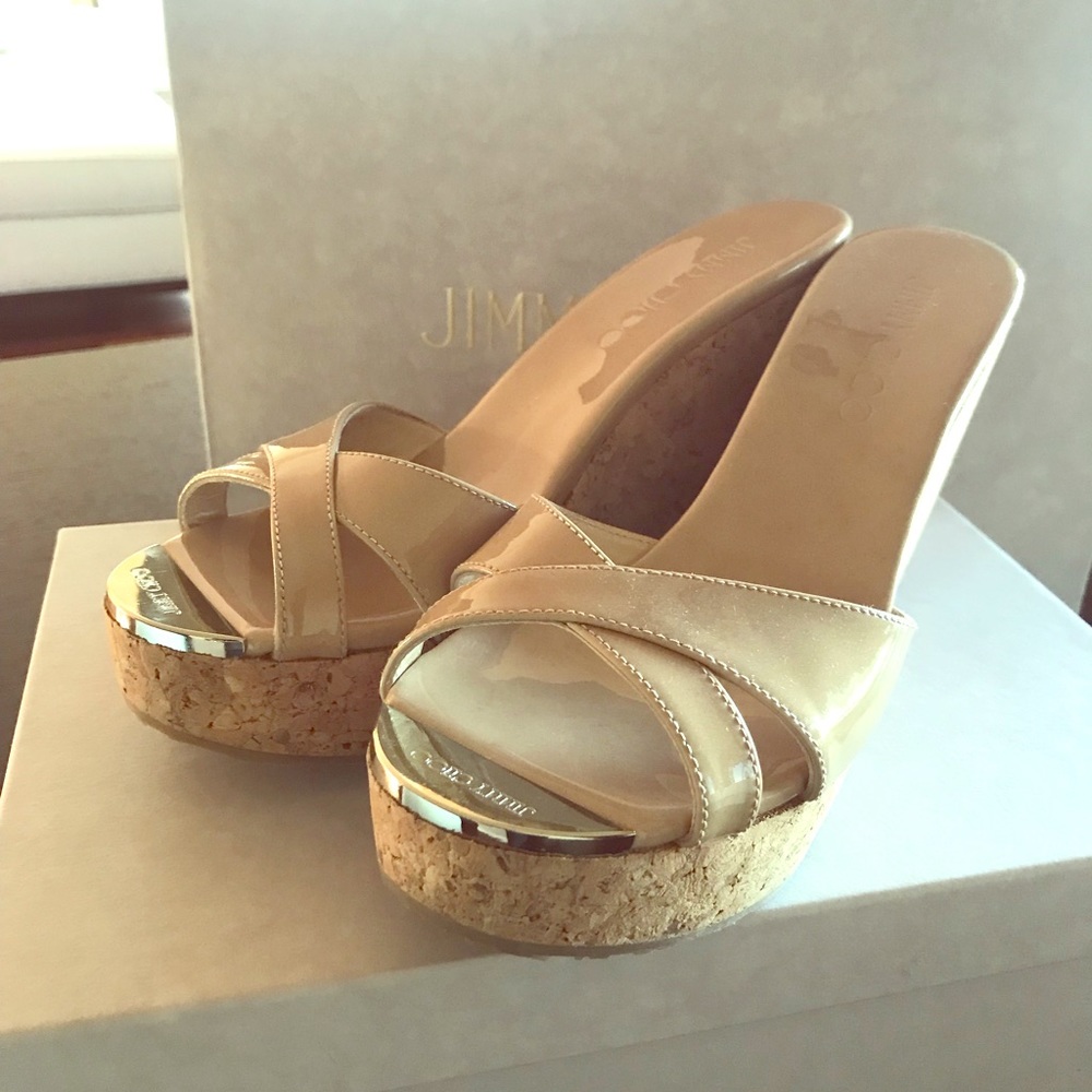 Jimmy Choo Like New Perfume Wedge Sandals